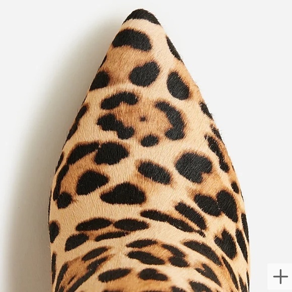 J crew Pointed-toe ankle boots in leopard calf hair - Picture 3 of 6